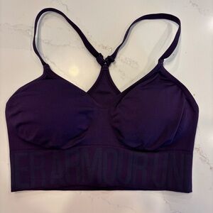 Women’s Under Armour Dark Purple Sports Bra - Size M